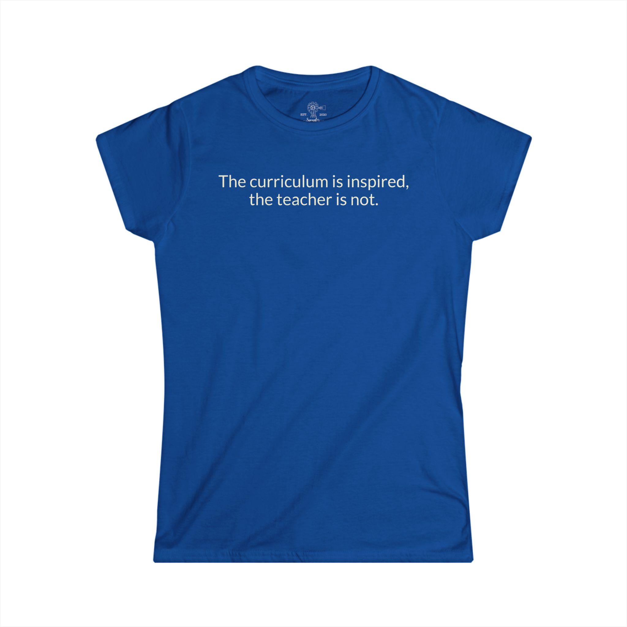 Homeschool Mom Reality Check Tee | Inspired Curriculum, Not Me - View 9