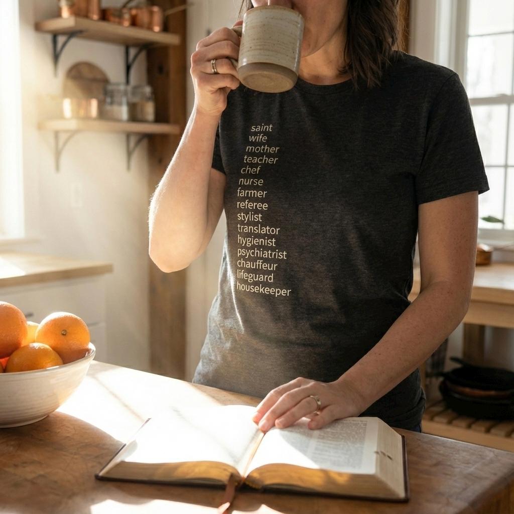 Mom's Roles T-Shirt: Wife, Nurse, Teacher, & More