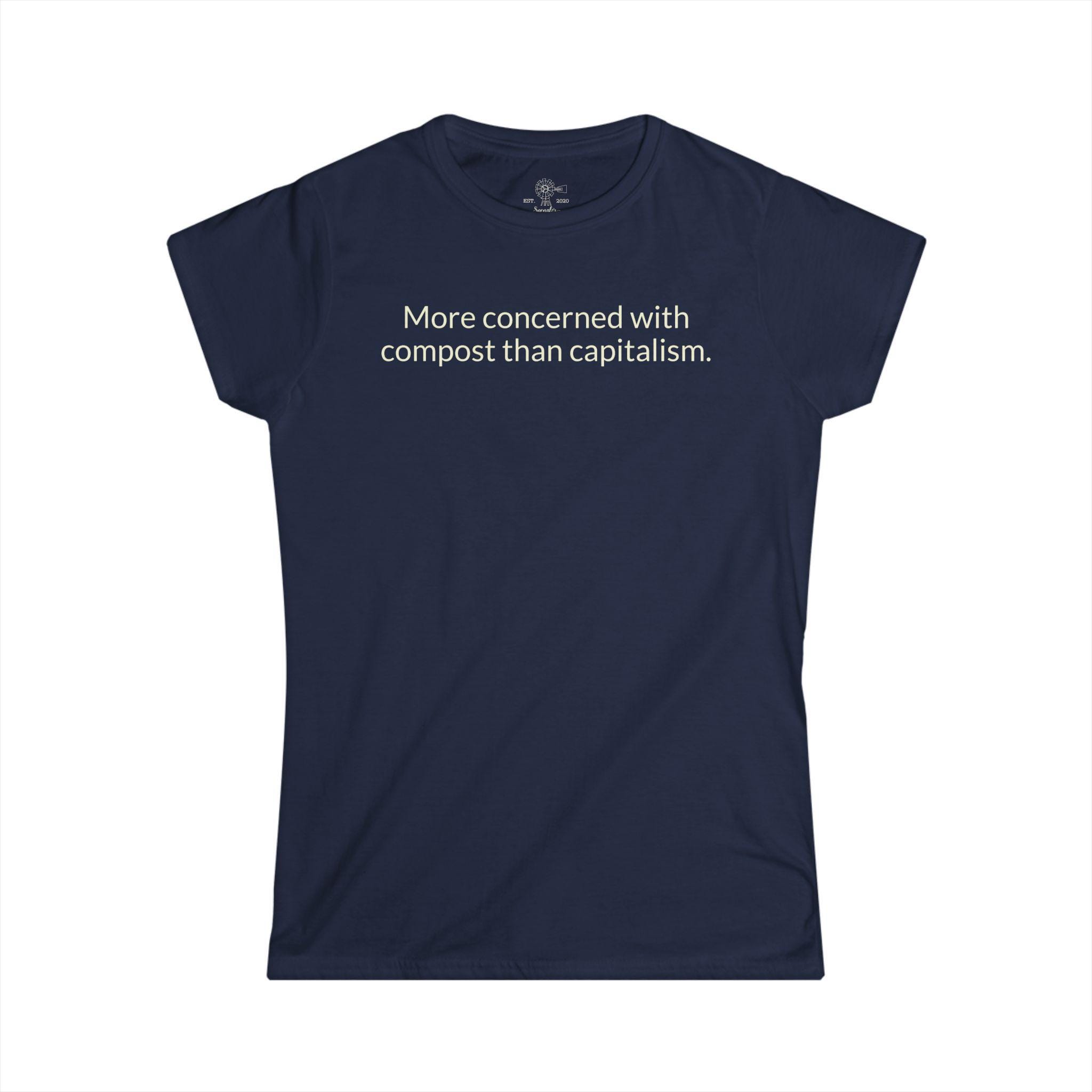 Compost Not Capitalism T-Shirt | Gardening & Sustainability Tee - View 10