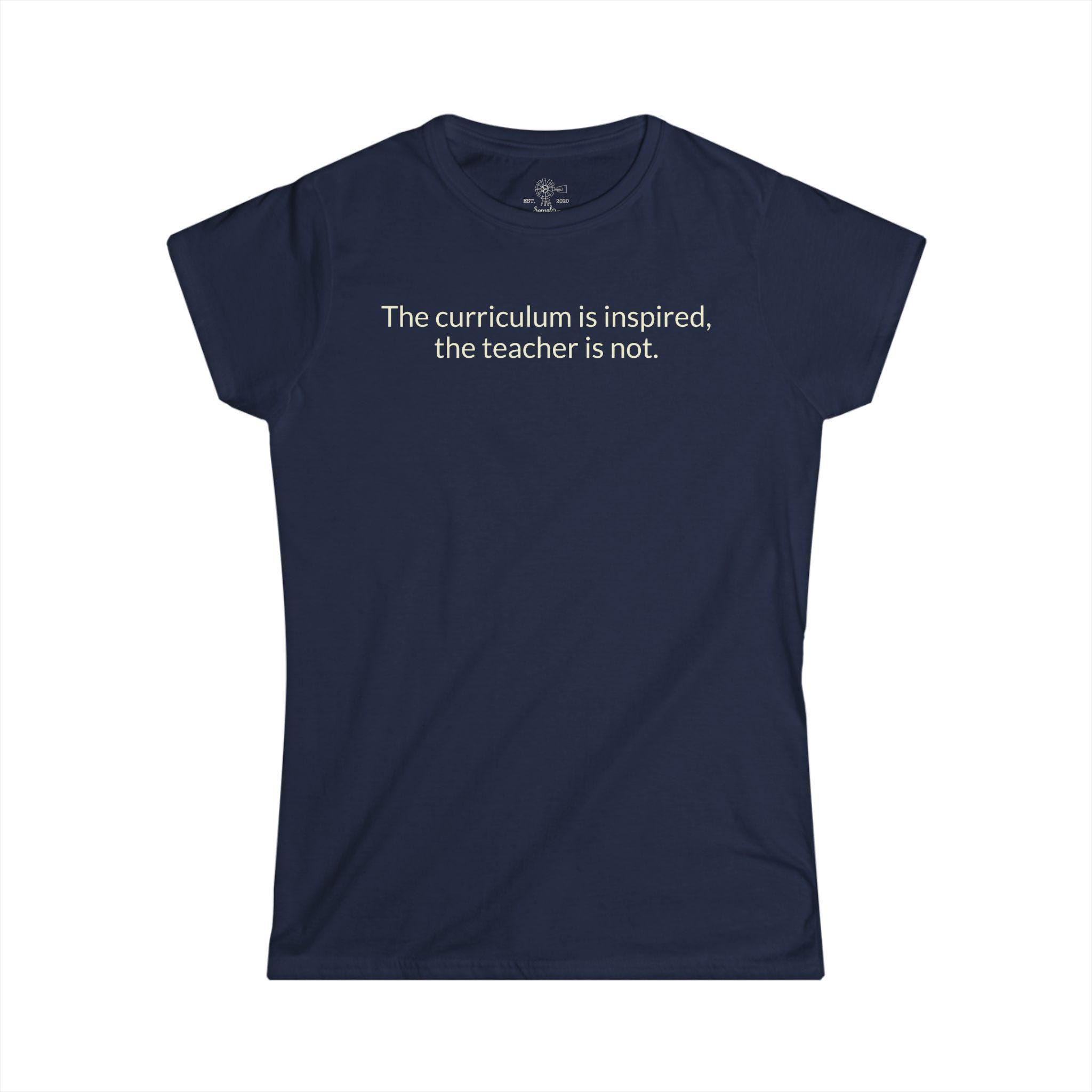 Homeschool Mom Reality Check Tee | Inspired Curriculum, Not Me - View 10