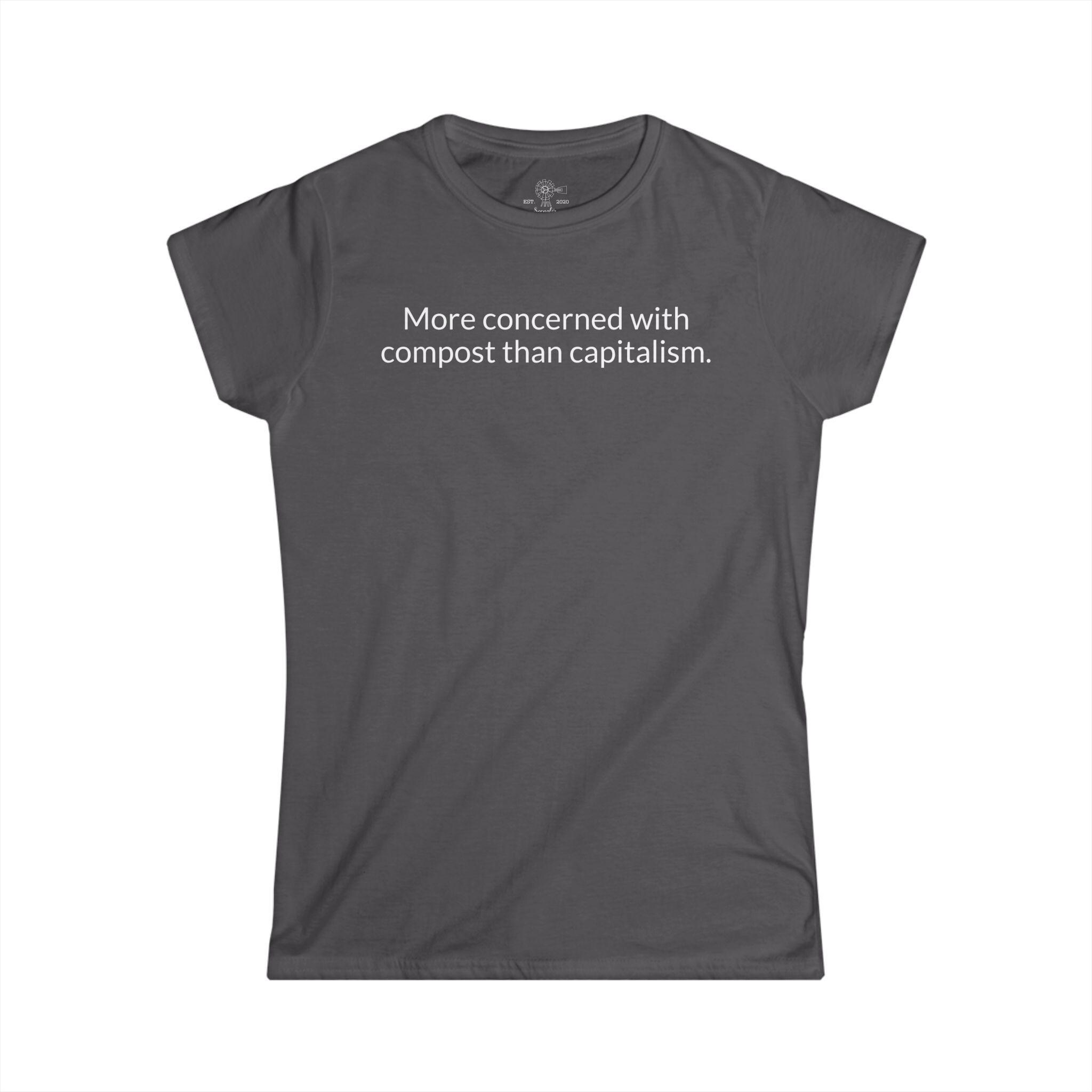 Compost Not Capitalism T-Shirt | Gardening & Sustainability Tee - View 8