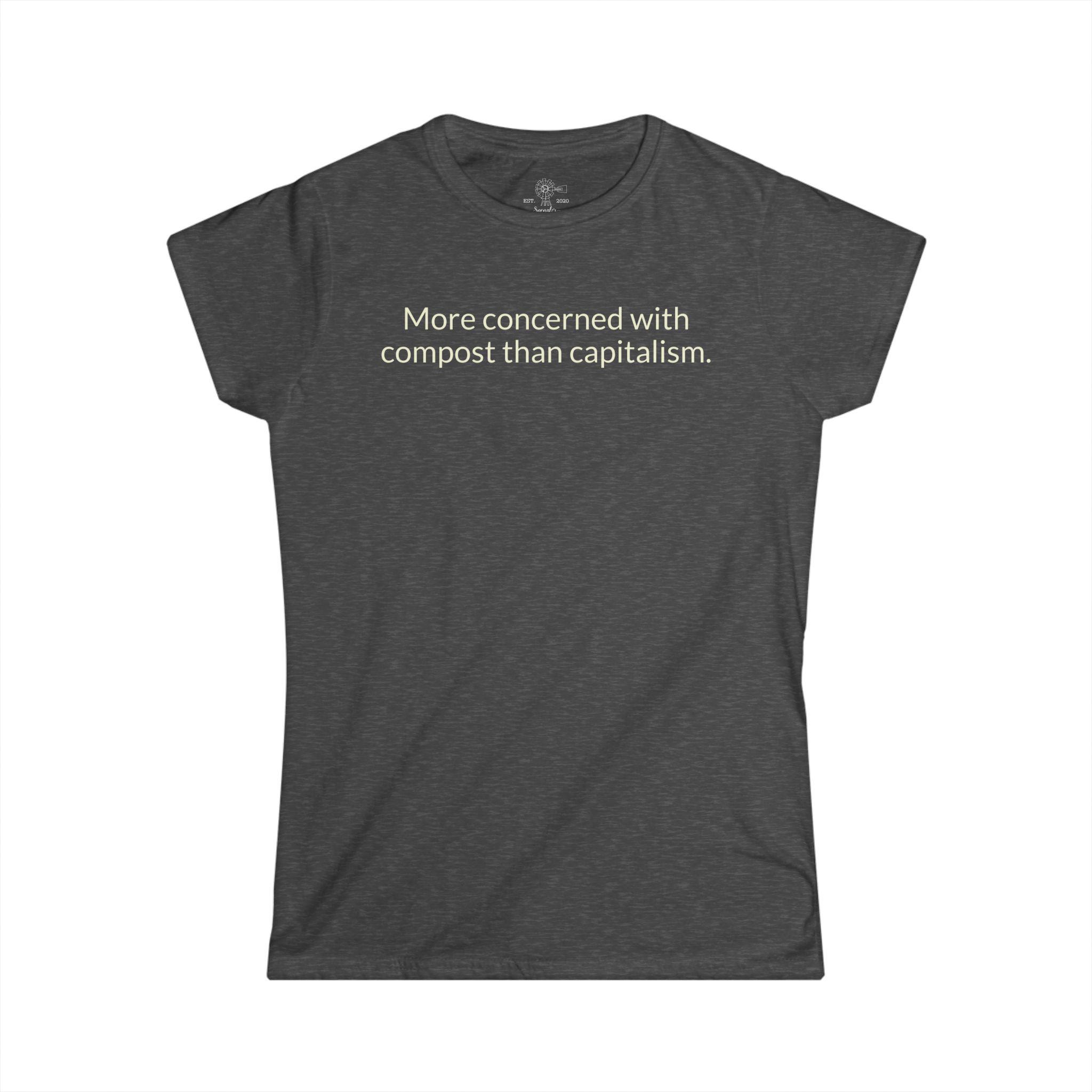 Compost Not Capitalism T-Shirt | Gardening & Sustainability Tee - View 2