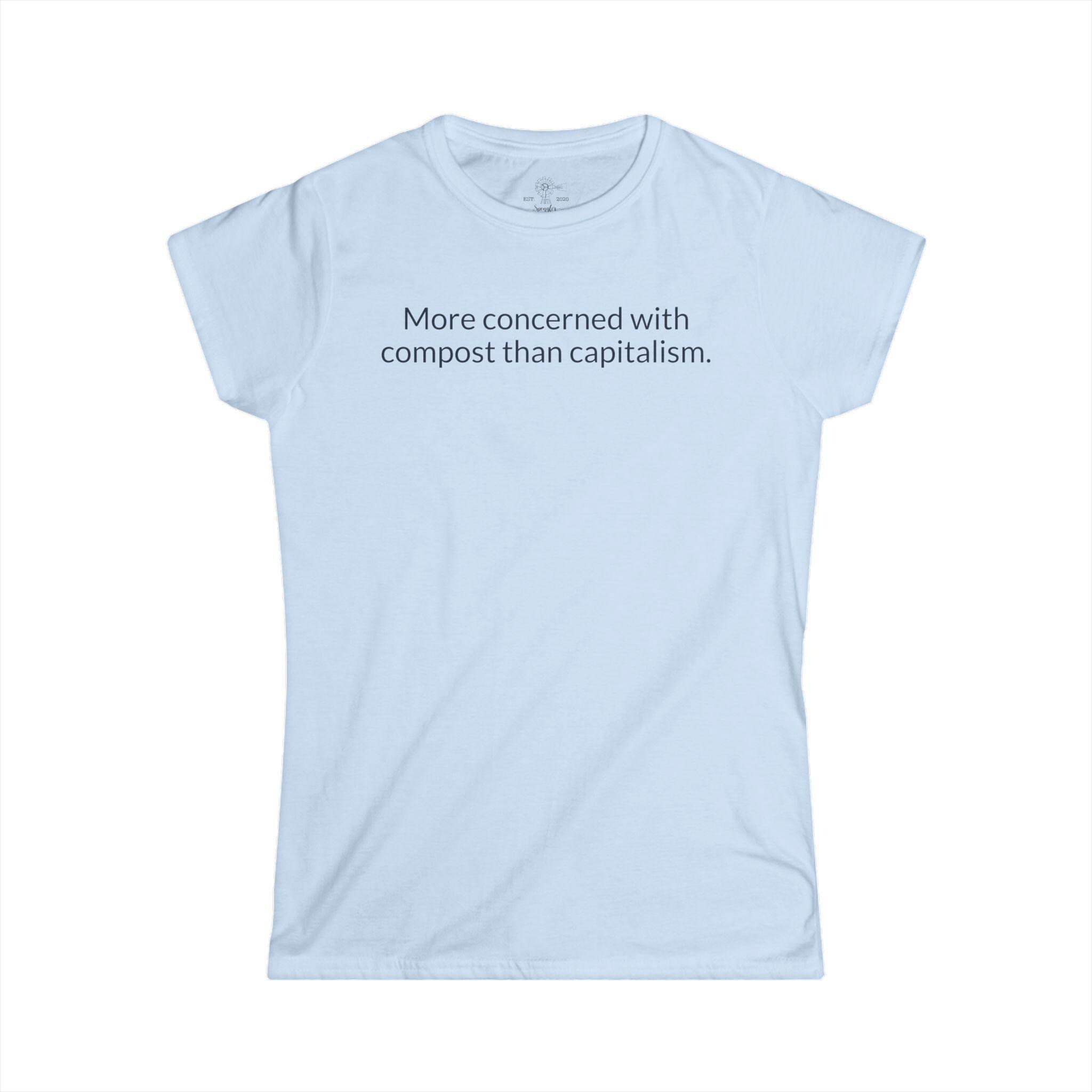Compost Not Capitalism T-Shirt | Gardening & Sustainability Tee - View 7