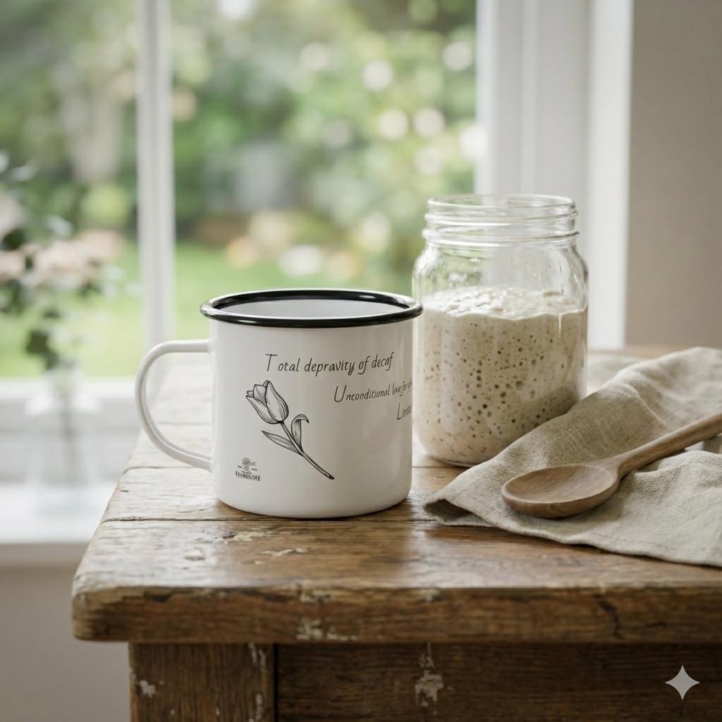 Irresistible Grace Coffee Mug | TULIP Doctrine Enamel Camp Cup