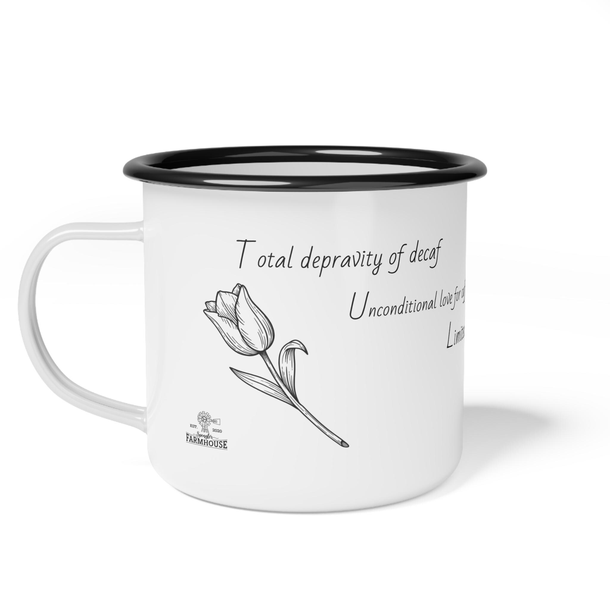 Irresistible Grace Coffee Mug | TULIP Doctrine Enamel Camp Cup - View 2
