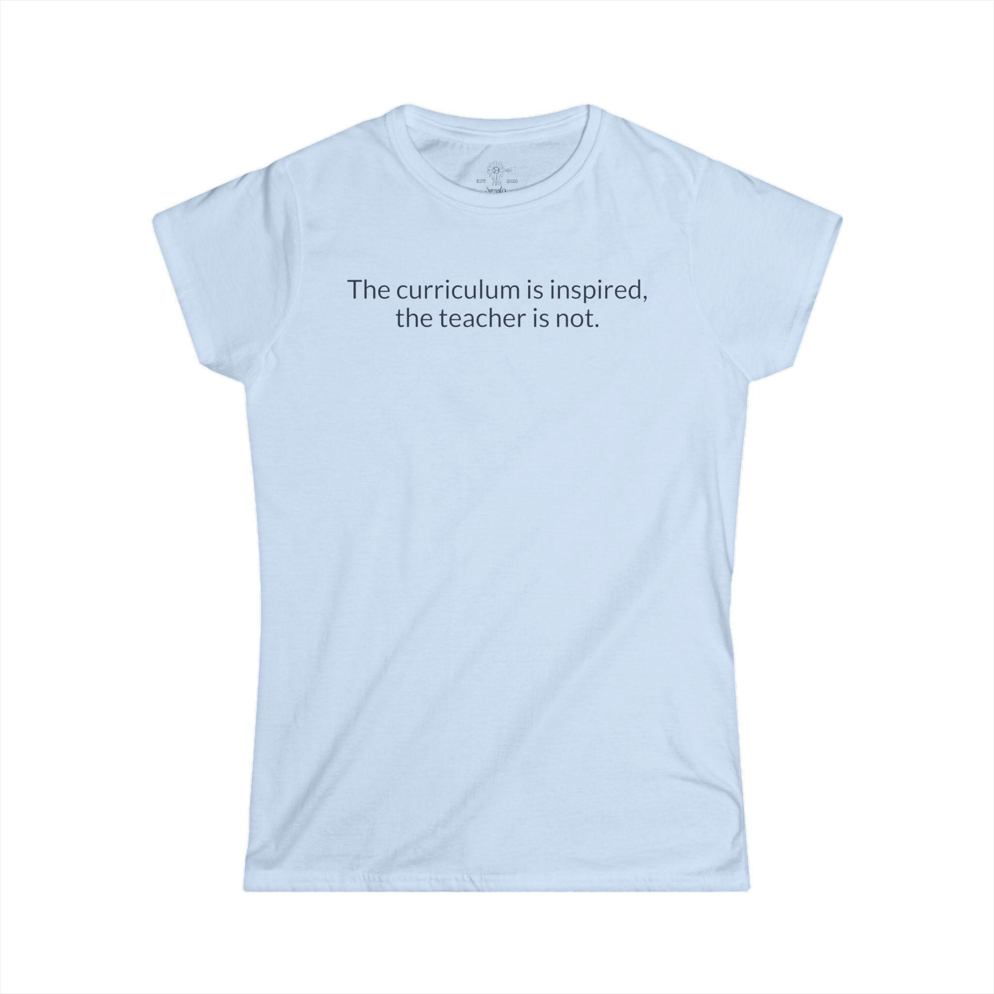 Homeschool Mom Reality Check Tee | Inspired Curriculum, Not Me - View 7