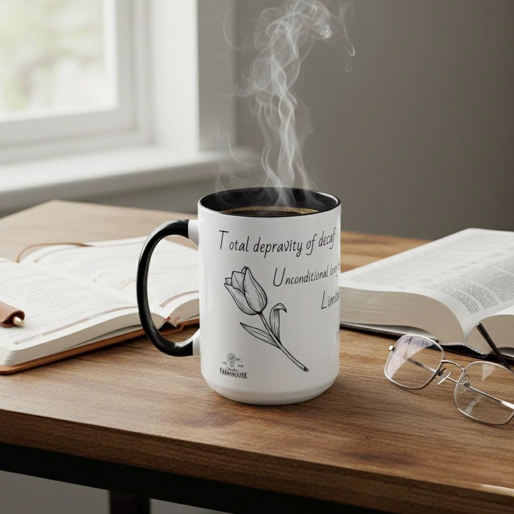 Irresistible Grace Coffee Mug | TULIP Doctrine Ceramic Accent Cup