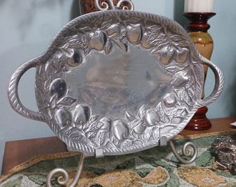 Apple Pewter Serving Tray