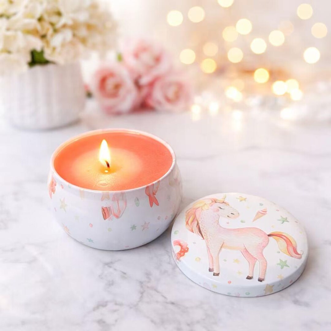 Personalized Hidden Message Candle Gift for Her, Unicorn Surprise ...