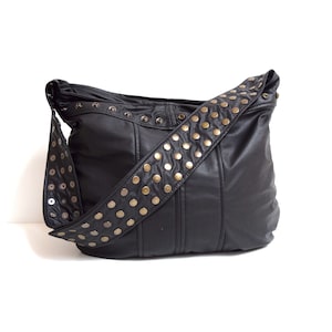 Black Leather purse Veronica Mars Bag image 1