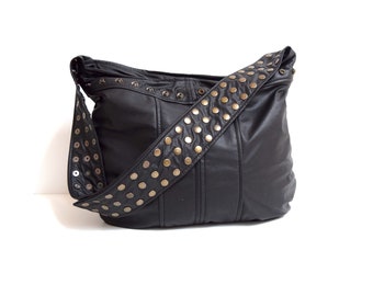 Black Leather purse Veronica Mars Bag