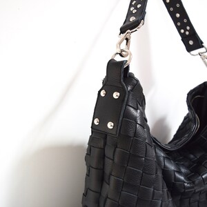 Black Leather purse Beth Dutton Inspired Shoulder Bag image 8
