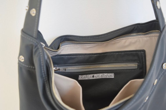 Grey Veronica Mars Leather Crossbody Bag -  Australia