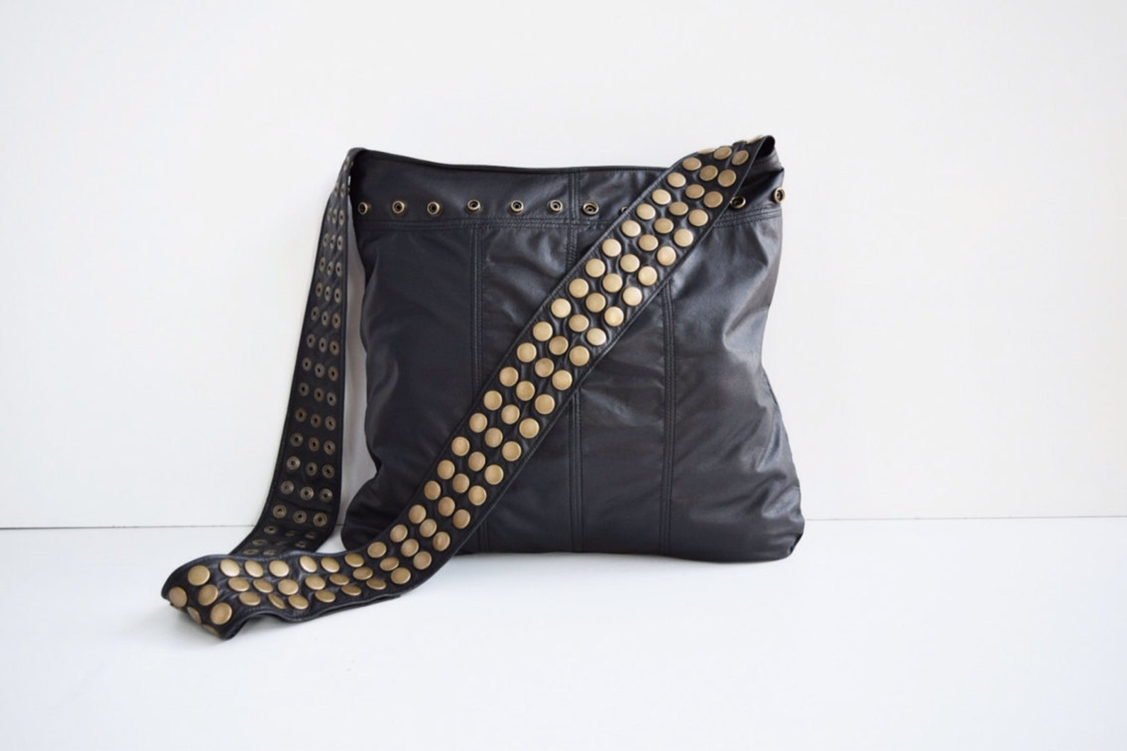 Veronica Mars Bag Leather Detailed Front and Back Etsy