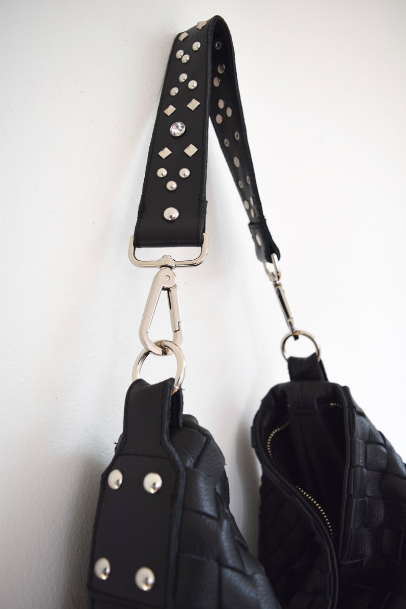 Black Leather purse Beth Dutton Inspired Shoulder Bag image 3