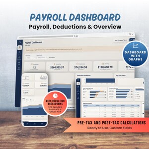 Employee Payroll Management App, Finances and HR Compliance CRM (HTML Web App)