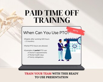 PTO Policy Training PowerPoint | Editable HR Presentation Template (PPTX)