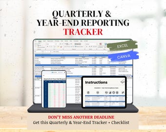 Quarterly and Year-End Reporting Tracker + Checklist with Responsibilities per State