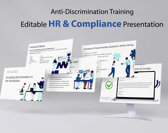 Anti-Discrimination Training Bundle – Editable Presentation + Speaker Guide + Quiz – PowerPoint, PDF & Microsoft Forms