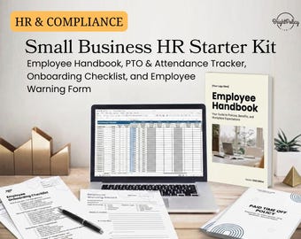 Small Business HR Kit: Editable Handbook, PTO, Attendance, Onboarding, Warning Form
