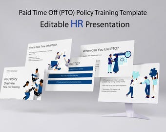PTO Policy Training PowerPoint | Editable HR Presentation Template (PPTX)