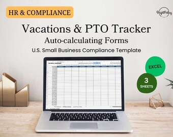 PTO Tracker Excel Template | Employee Vacation Leave Calculator (Excel)