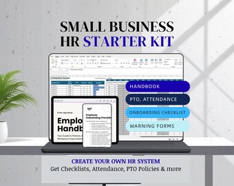 Small Business HR Kit: Editable Handbook, PTO, Attendance, Onboarding, Warning Form