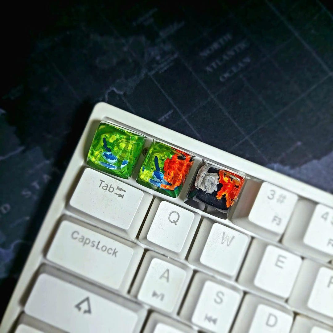 Resin Keycap – SA R1 Profile With Mountain Landscape Design for ...
