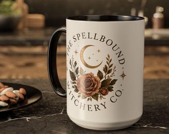 Spellbound Witchery Co. Moon Rose Mug | Ceramic Coffee Cup