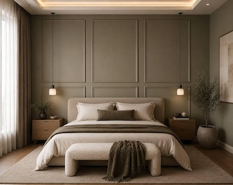Pre-Cut Wall Molding Kit | Luxury Accent Wall Panels | DIY Wainscoting Trim | Modern Wall Paneling | Single Column Design