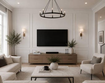 Pre-Cut Accent Wall Molding Kit – Ready-to-Install DIY Wall Panels