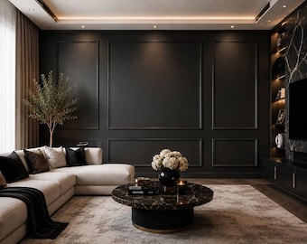 Luxury Wall Paneling Kit | Pre-Cut Modern Wainscoting Accent Wall Molding