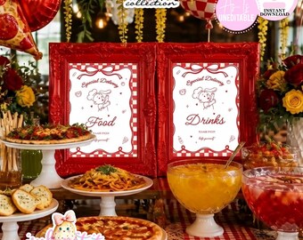 Special Delivery-Food Sign & Drink Sign-Baby Shower-Special Delivery Party Sign-Pizza Printable-Printables-INSTANT DOWNLOAD