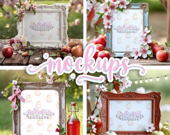 Apple Schilder Mockup: Baby Shower, Herbst Thema (INSTANT DOWNLOAD)