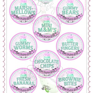 Here's The Scoop, Baby-3" Round Buffet Cards-Customize in Corjl-Ice Cream Baby Shower-Gender Reveal-INSTANT DOWNLOAD image 15