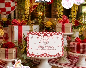 Special Delivery-Gift Registry Cards-Edit in Corjl-Baby Shower Insert-Pizza Baby Shower-Special Delivery Shower-Baby Shower-INSTANT DOWNLOAD