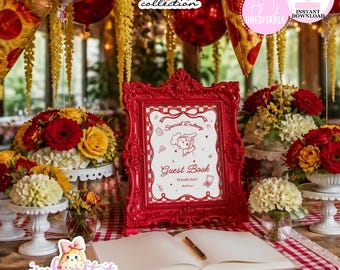 Special Delivery-Guest Book Sign-Baby Shower-Baby Shower Sign-Special Delivery Party Sign-Pizza Printable-Printables-INSTANT DOWNLOAD