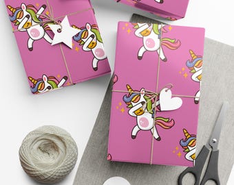 Unicorn Gift Wrap Paper | Whimsical Celebration Wrapping Sheets