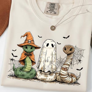 Imágenes prediseñadas de serpientes divertidas para Halloween: Reptil espeluznante PNG (Descarga digital)