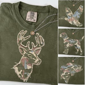 Camo-jachtbundel, png, herten eend hond vis patchwork ontwerpen, Amerikaanse jager grafische set