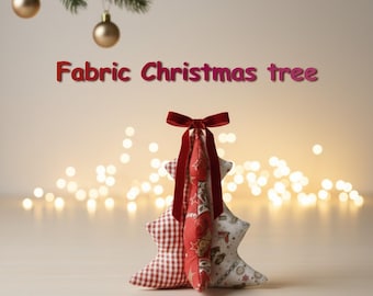 Wzór na choinkę w formacie PDF – łatwa pluszowa dekoracja dla początkujących (do natychmiastowego pobrania)