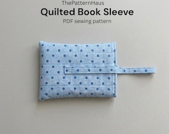 Wzór szycia pikowanej okładki książki w formacie PDF | Samouczek szycia pikowanej okładki książki | Przyjazny dla początkujących (pobranie cyfrowe)