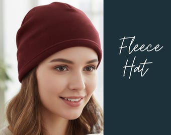 Reversible Fleece Beanie Sewing Pattern – Baby to Adult Sizes – Winter PDF Pattern – Beginner Friendly