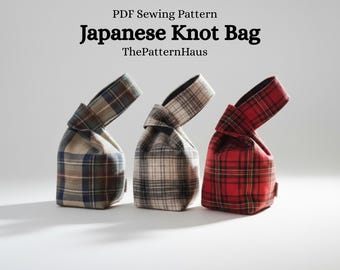 Wzór na torebkę z japońskim węzłem – łatwa torebka na nadgarstek w formacie PDF