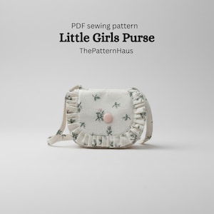 Kids Bloom Purse Sewing Pattern PDF, Kids Frill Bag, Girls Crossbody Purse, Beginner Friendly DIY Shoulder Bag, Cute Gift to Sew
