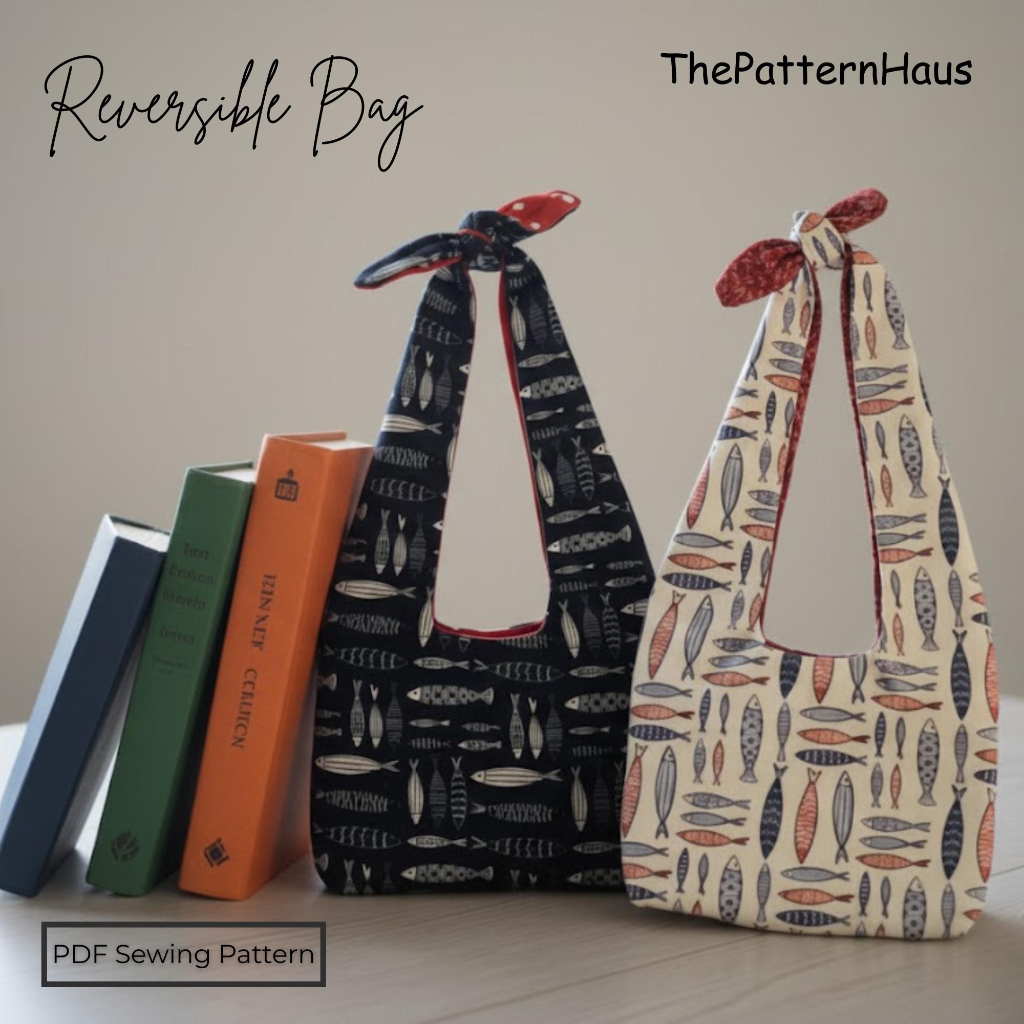 Reversible Slouchy Tote Bag Sewing Pattern – Beginner Friendly (PDF) - Etsy