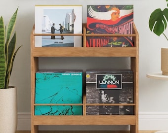 Vinyl Record Display Shelf | Beginners DIY Woodworking Plan (PDF)