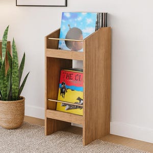 Plano de carpintería para exhibir discos de vinilo (PDF) (Descarga instantánea)