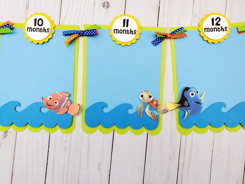 Finding Nemo Photo Banner Party Decorations Nemo Birthday Etsy