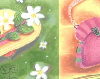 Hats and Purses Girls Dressup Wallpaper Border CK83092b